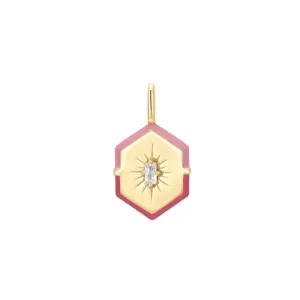 Charme Hexagonal Ania Haie en Or Émaillé NC048-06G Bijoux Ania Haie