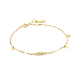 Bracelet chaîne géométrique doré Ania Haie B053-02G Bijoux Ania Haie