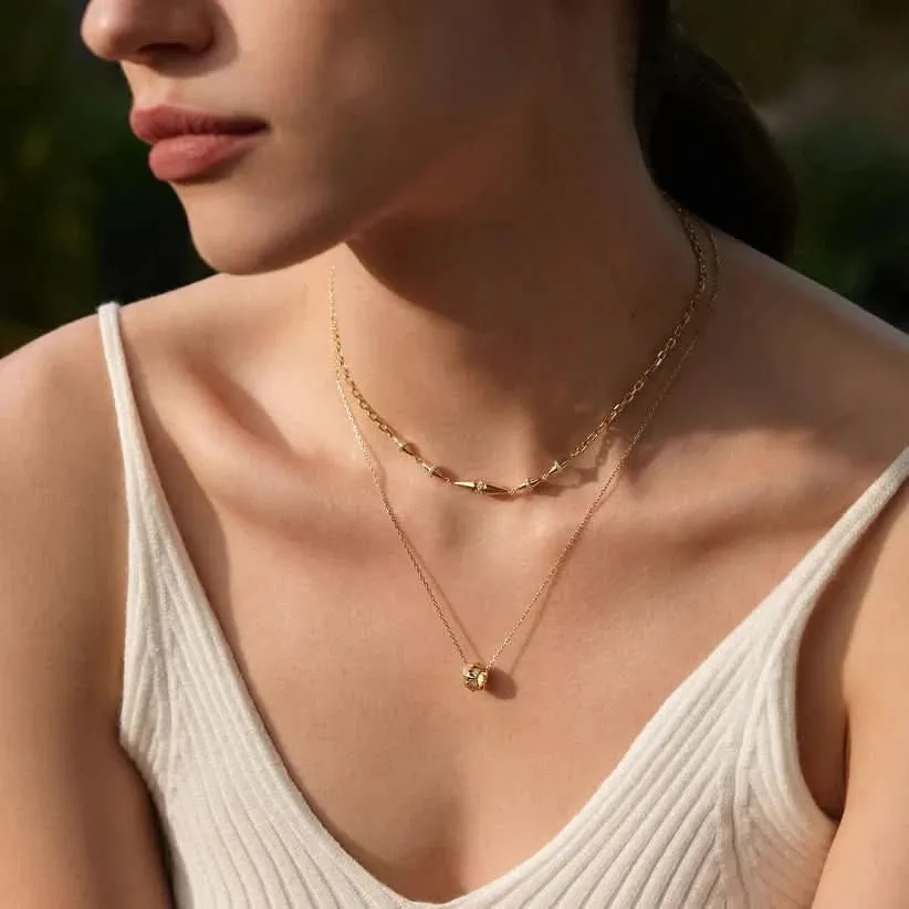 Collier chaîne géométrique doré Ania Haie N053-04G Bijoux Ania Haie
