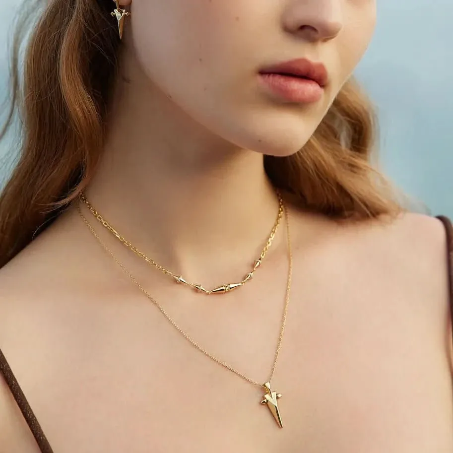 Collier Pendentif Géométrique Pointu Doré Ania Haie N053-03G Bijoux Ania Haie