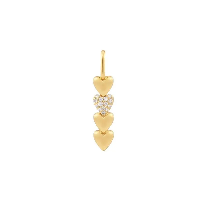 Charme Barre Cœur en Or Ania Haie NC048-33G Bijoux Ania Haie