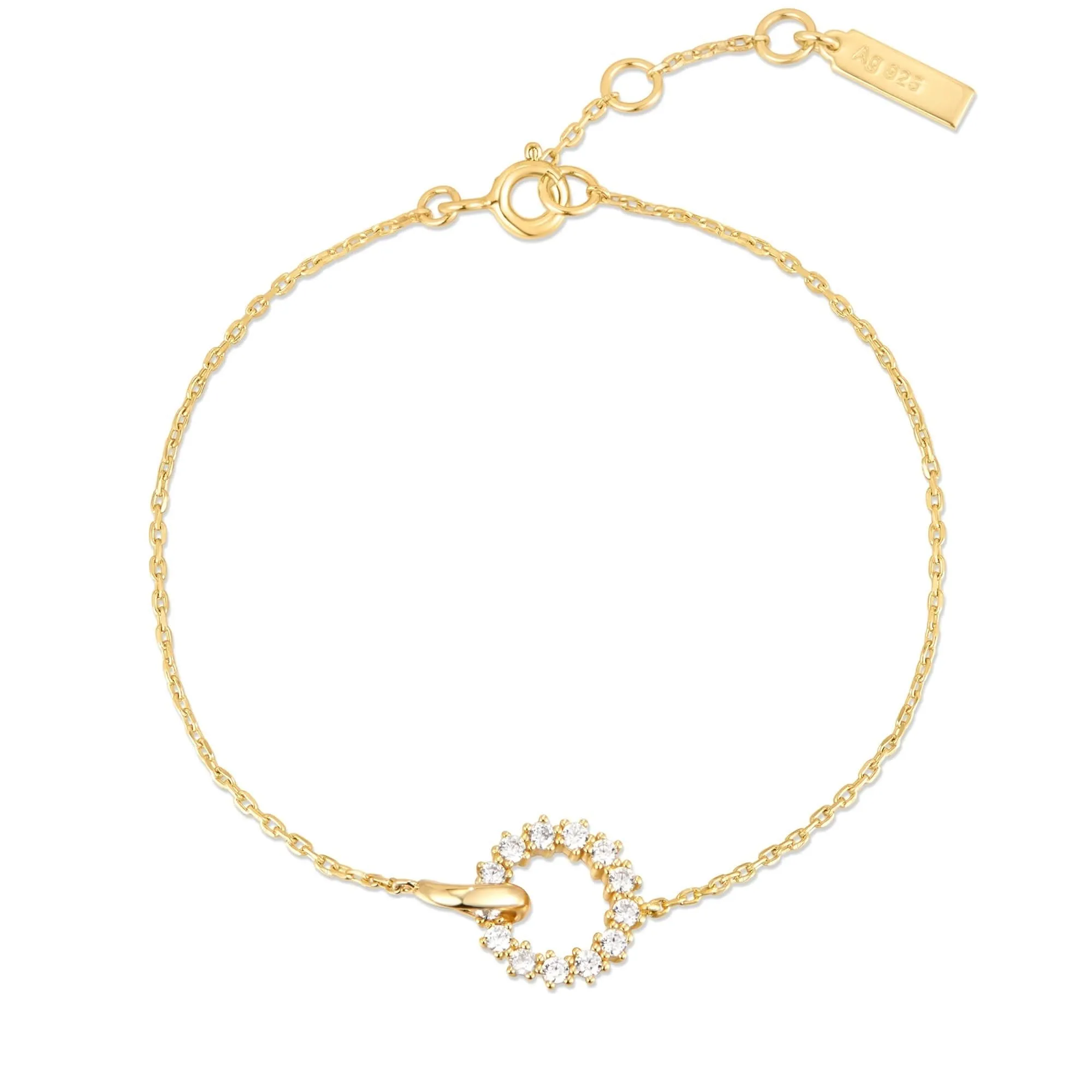 Ania Haie Bracelet Pavé de Cercles Entrelacés en Or B056-01G Bijoux Ania Haie