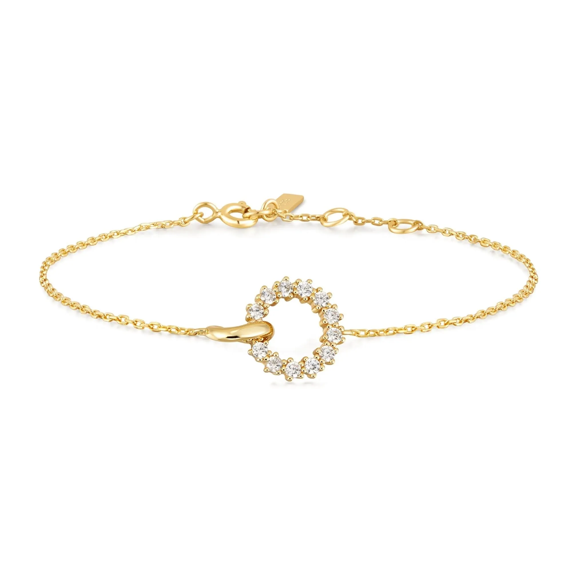 Ania Haie Bracelet Pavé de Cercles Entrelacés en Or B056-01G Bijoux Ania Haie