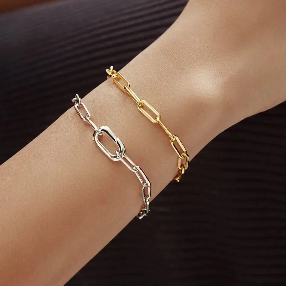 Bracelet massif en or lié Ania Haie B060-02G Bijoux Ania Haie