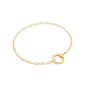 Bracelet Ania Haie avec chaîne mini lien doré et charme connecteur B048-02G Bijoux Ania Haie