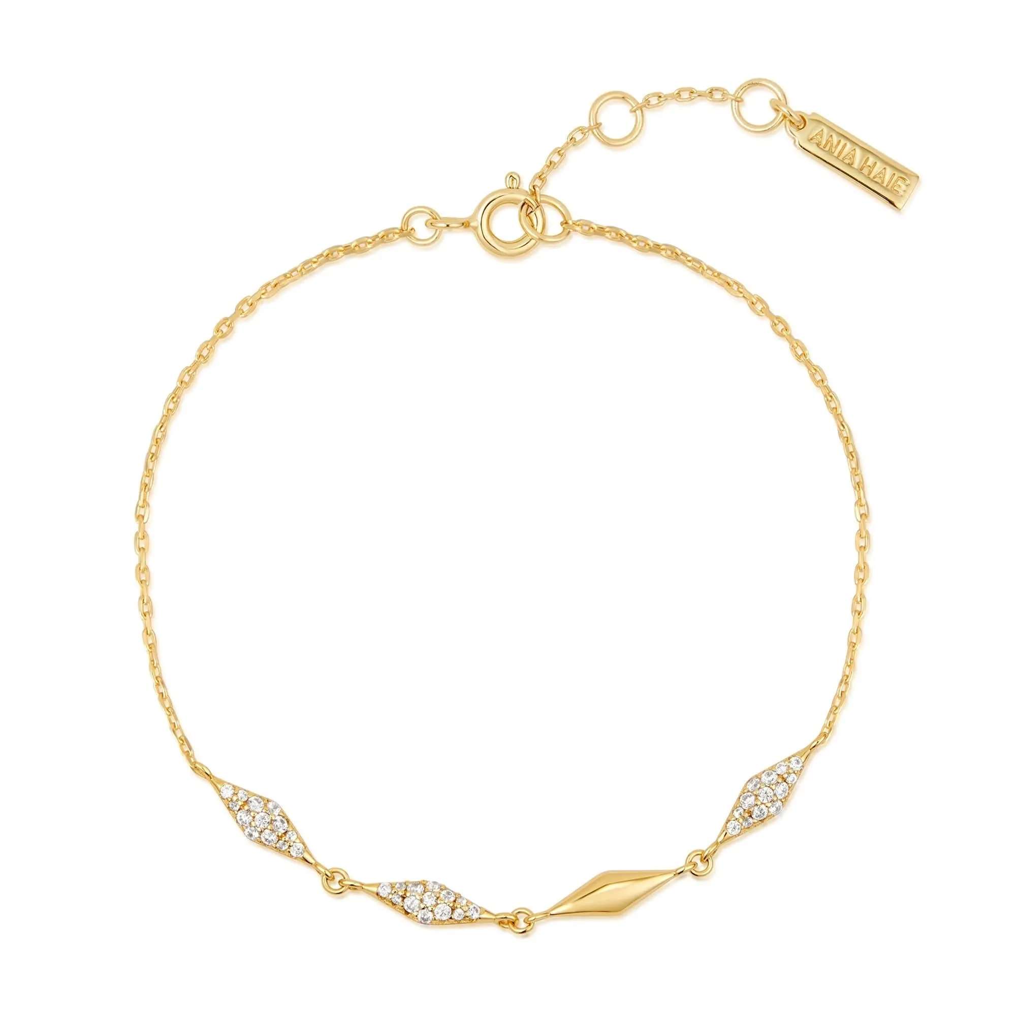 Bracelet Ania Haie Multicolore Étincelant Or B061-04G Bijoux Ania Haie