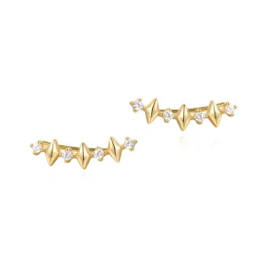 Boucles d'oreilles Ania Haie Gold Multi Sparkle Climber Studs E061-04G Bijoux Ania Haie