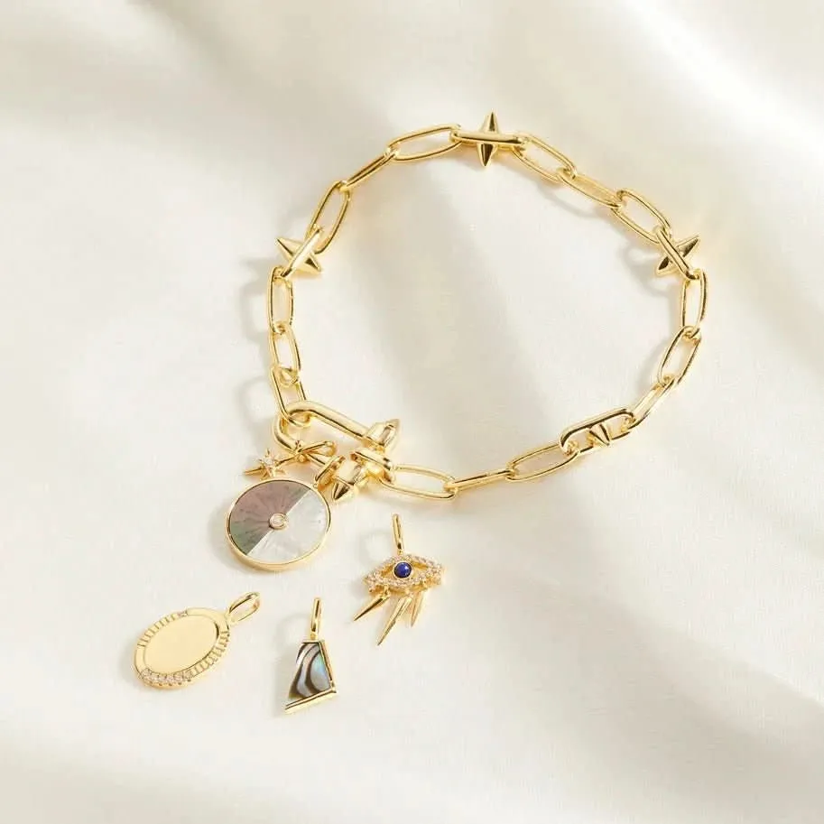 Charme ovale en or Ania Haie NC048-16G Bijoux Ania Haie