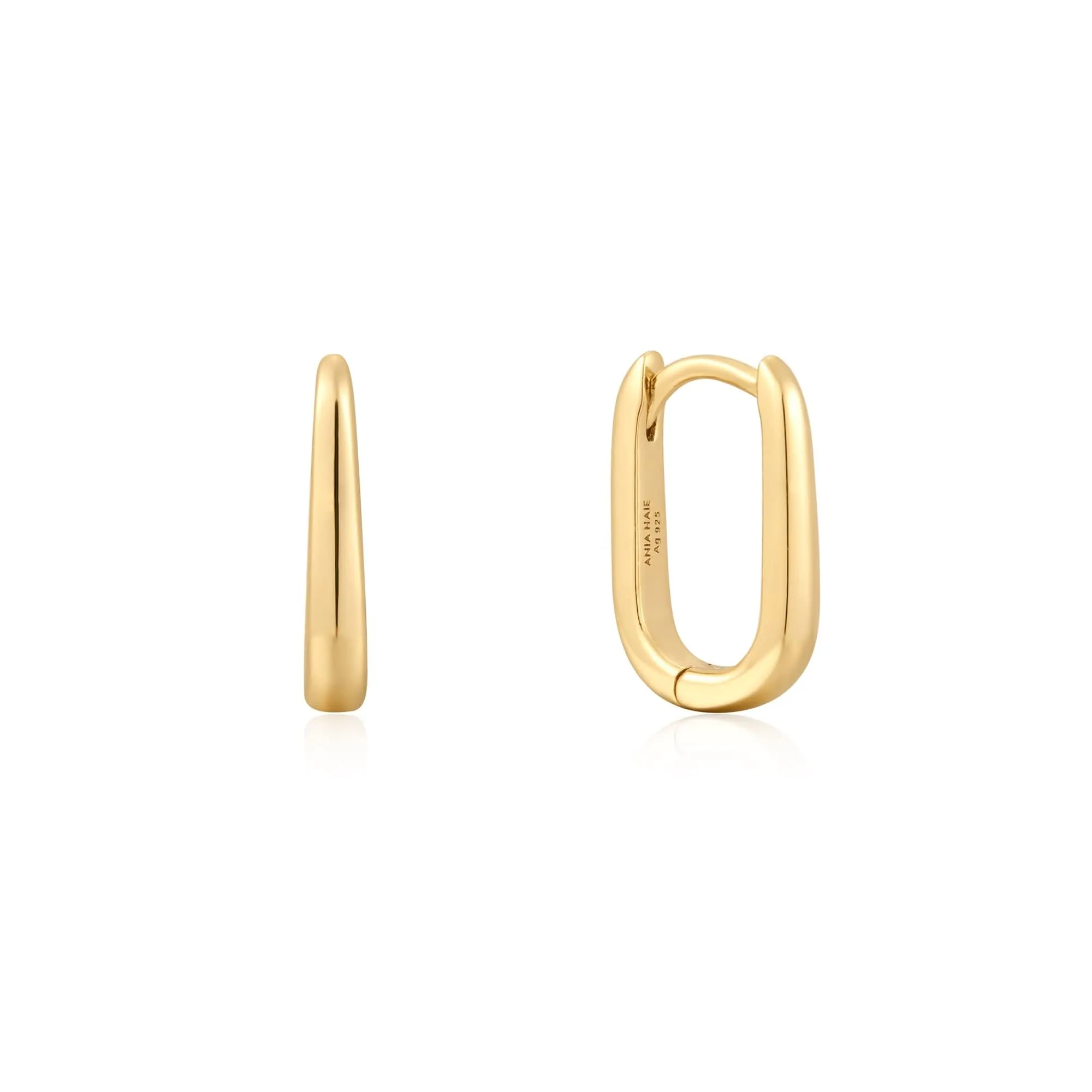 Ania Haie Boucles d'oreilles ovales en or E059-09G Bijoux Ania Haie