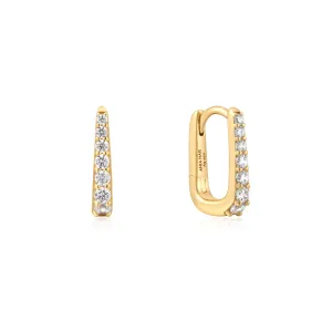 Ania Haie Boucles d'oreilles ovales en or pavé E059-10G Bijoux Ania Haie
