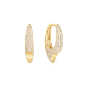 Boucles d'oreilles flèche en or pavé Ania Haie E051-05G Bijoux Ania Haie