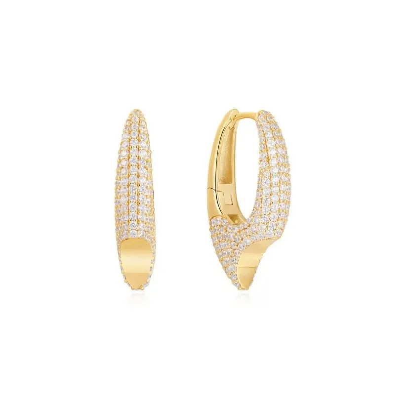 Boucles d'oreilles flèche en or pavé Ania Haie E051-05G Bijoux Ania Haie