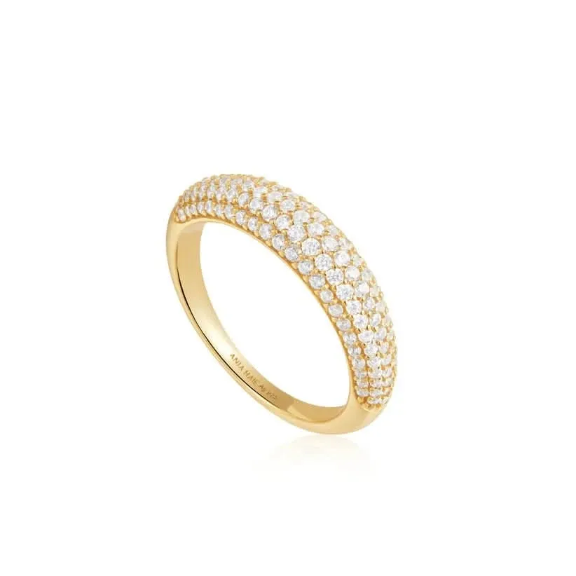 Bague Dôme en Or Pavé Ania Haie R051-02G Bijoux Ania Haie