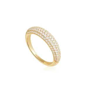 Bague Dôme en Or Pavé Ania Haie R051-02G Bijoux Ania Haie