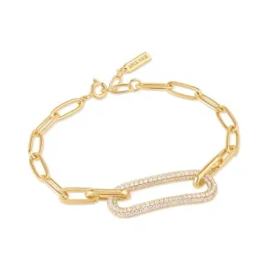Bracelet Ania Haie en Or Pavé avec Maillons B051-01G Bijoux Ania Haie