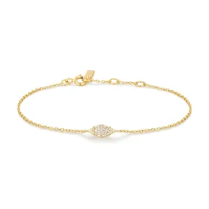 Bracelet étincelant en or pavé Ania Haie B061-01G Bijoux Ania Haie