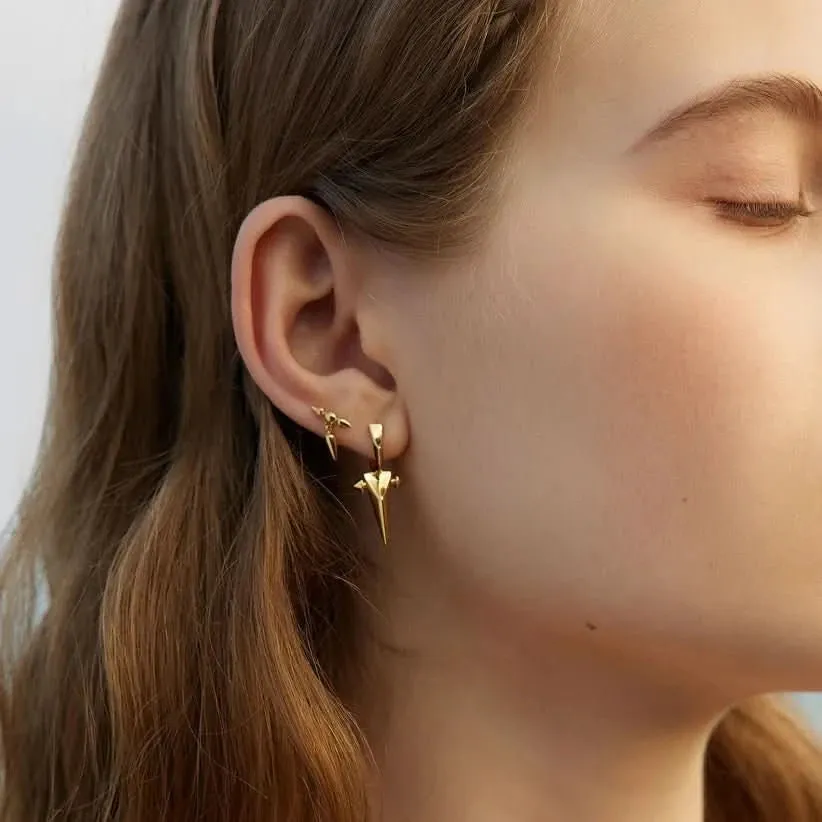 Boucles d'oreilles Huggie à point doré Ania Haie E053-07G Bijoux Ania Haie