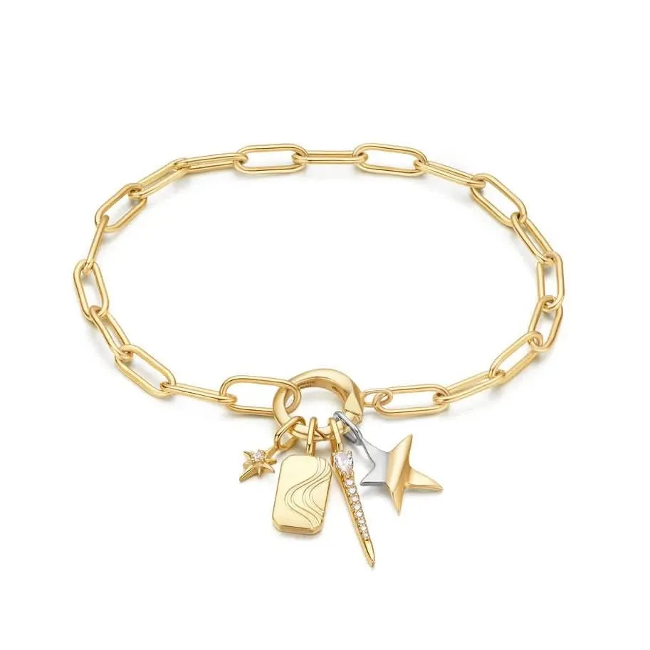 Charme Barre Pailleté Or Ania Haie NC048-30G Bijoux Ania Haie
