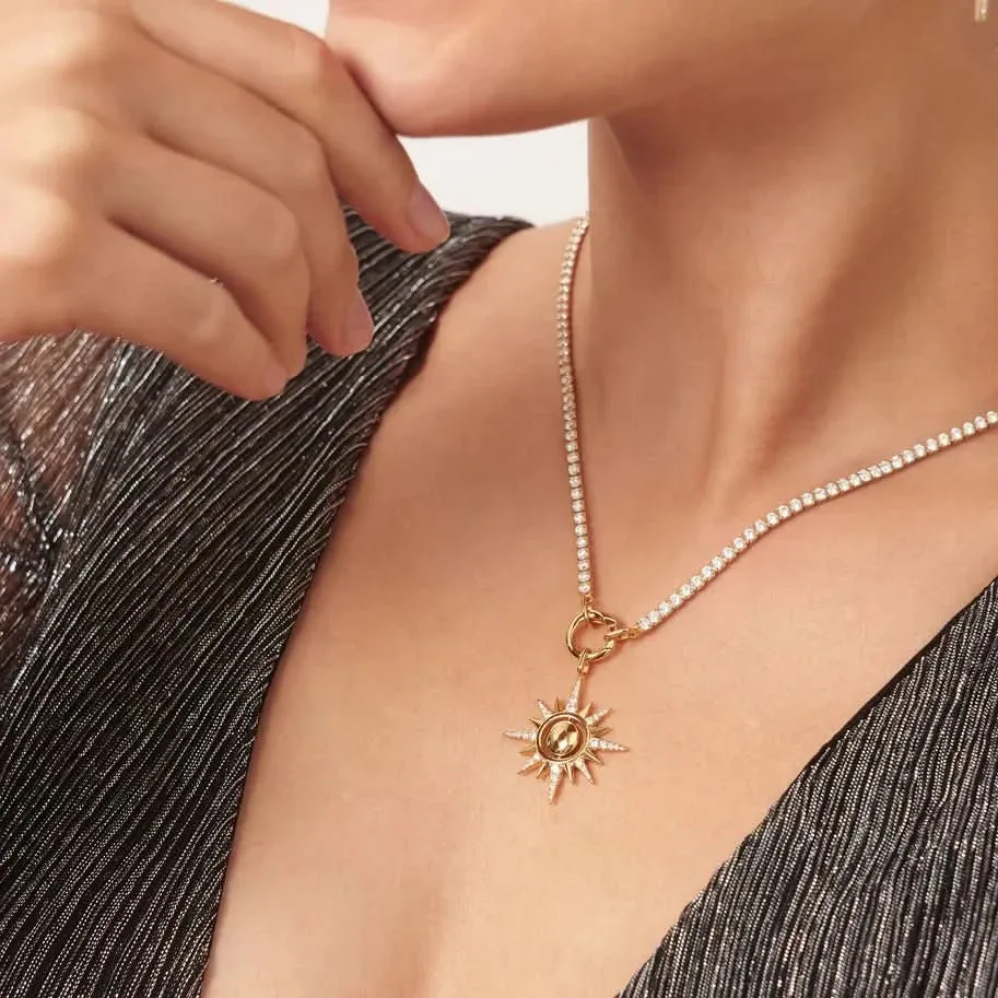 Ania Haie Collier Chaîne Pailleté Or avec Charme Connecteur N052-06G Bijoux Ania Haie