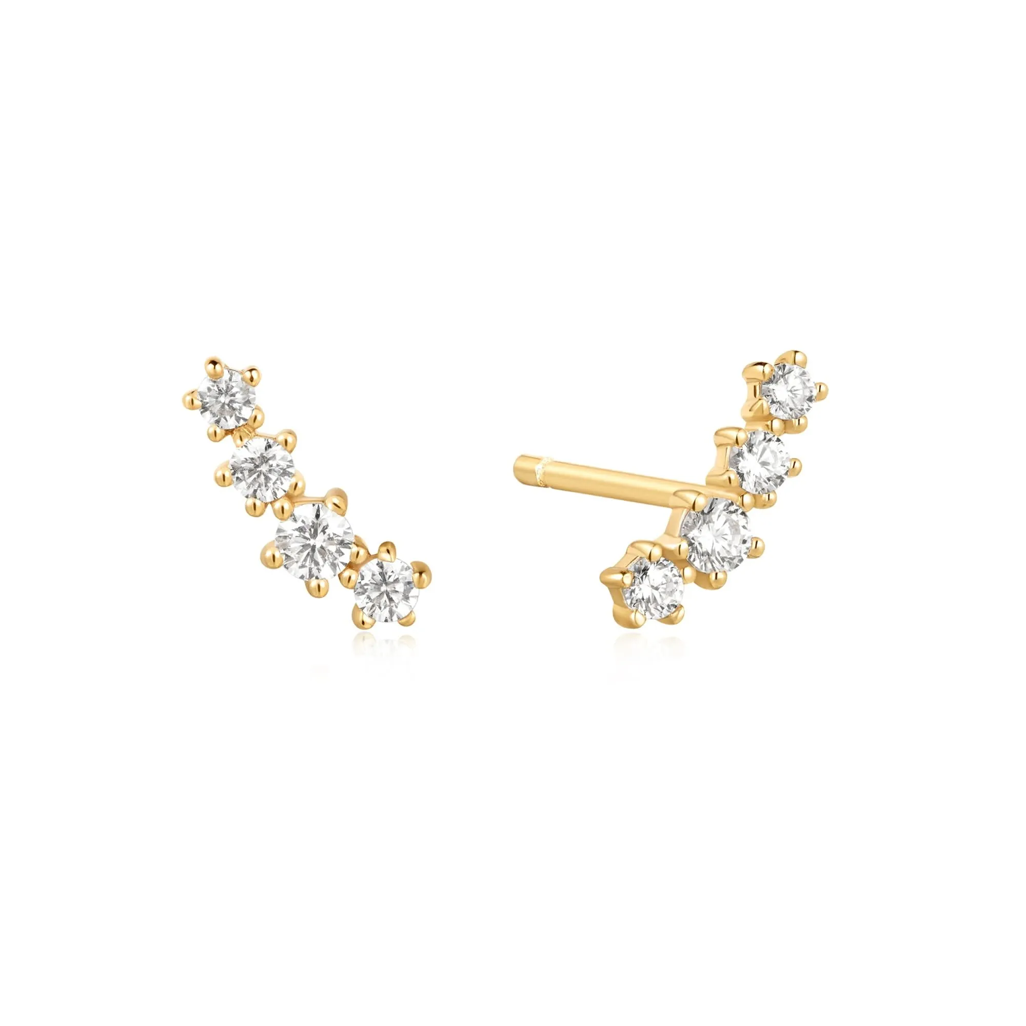 Boucles d'oreilles montantes étincelantes dorées Ania Haie E056-02G Bijoux Ania Haie