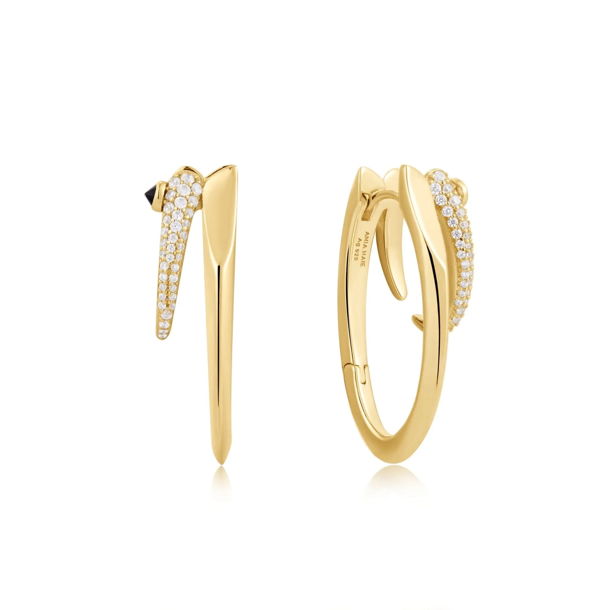 Boucles d'oreilles doubles étincelantes Ania Haie Gold Sparkle E053-10G Bijoux Ania Haie