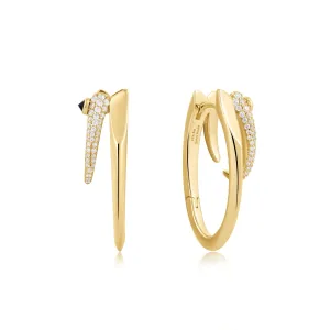 Boucles d'oreilles doubles étincelantes Ania Haie Gold Sparkle E053-10G Bijoux Ania Haie