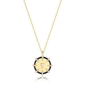 Collier médaillon point étincelant or Ania Haie N053-08G Bijoux Ania Haie