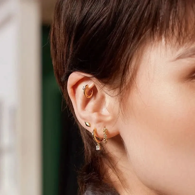 Boucles d'oreilles étincelantes Ania Haie Gold Sparkle E061-02G Bijoux Ania Haie