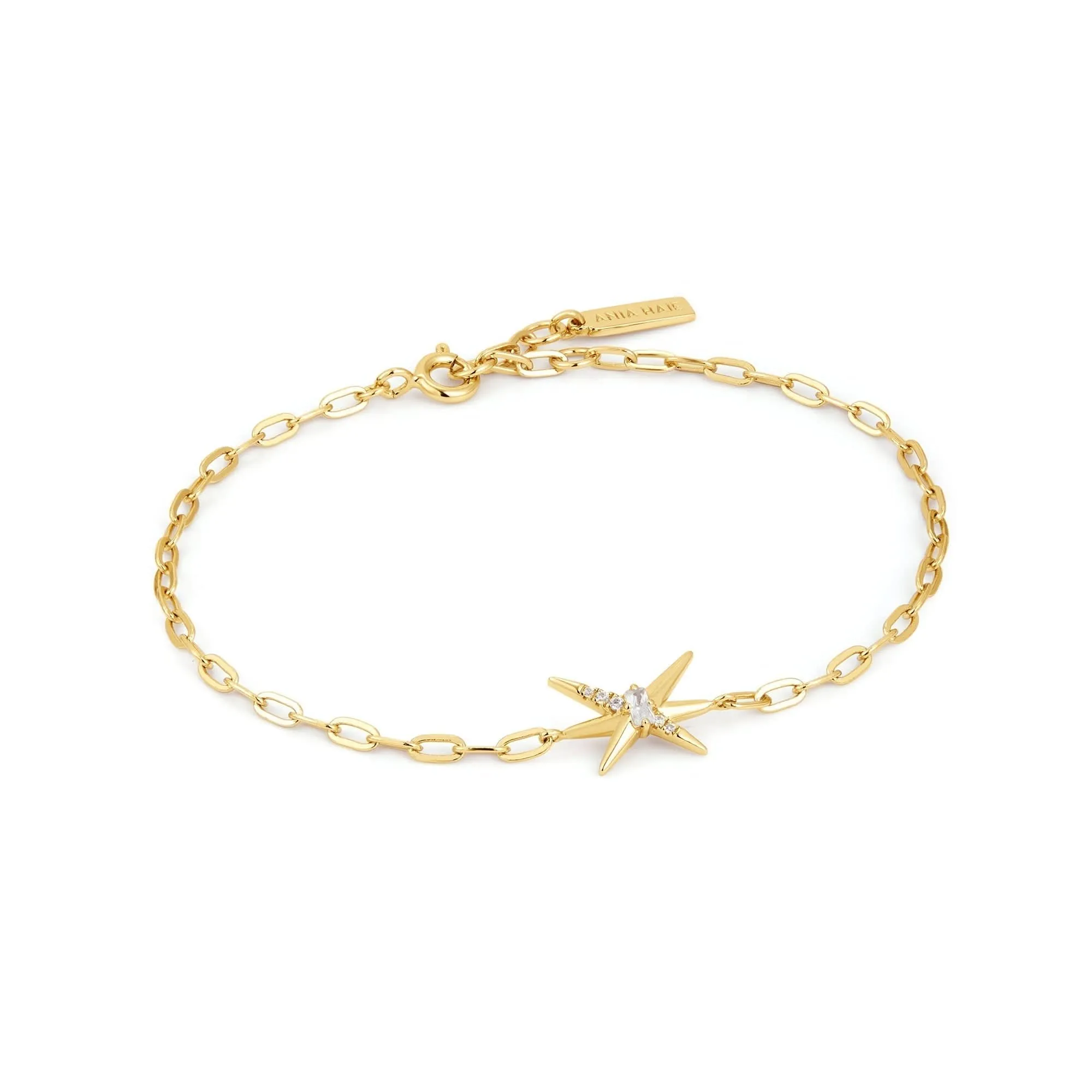 Bracelet Chaîne à Pointes en Or Ania Haie B053-01G Bijoux Ania Haie