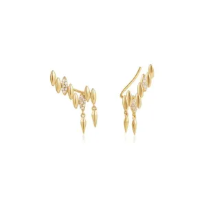 Boucles d'oreilles à clous Ania Haie Gold Spike Climber E051-03G Bijoux Ania Haie