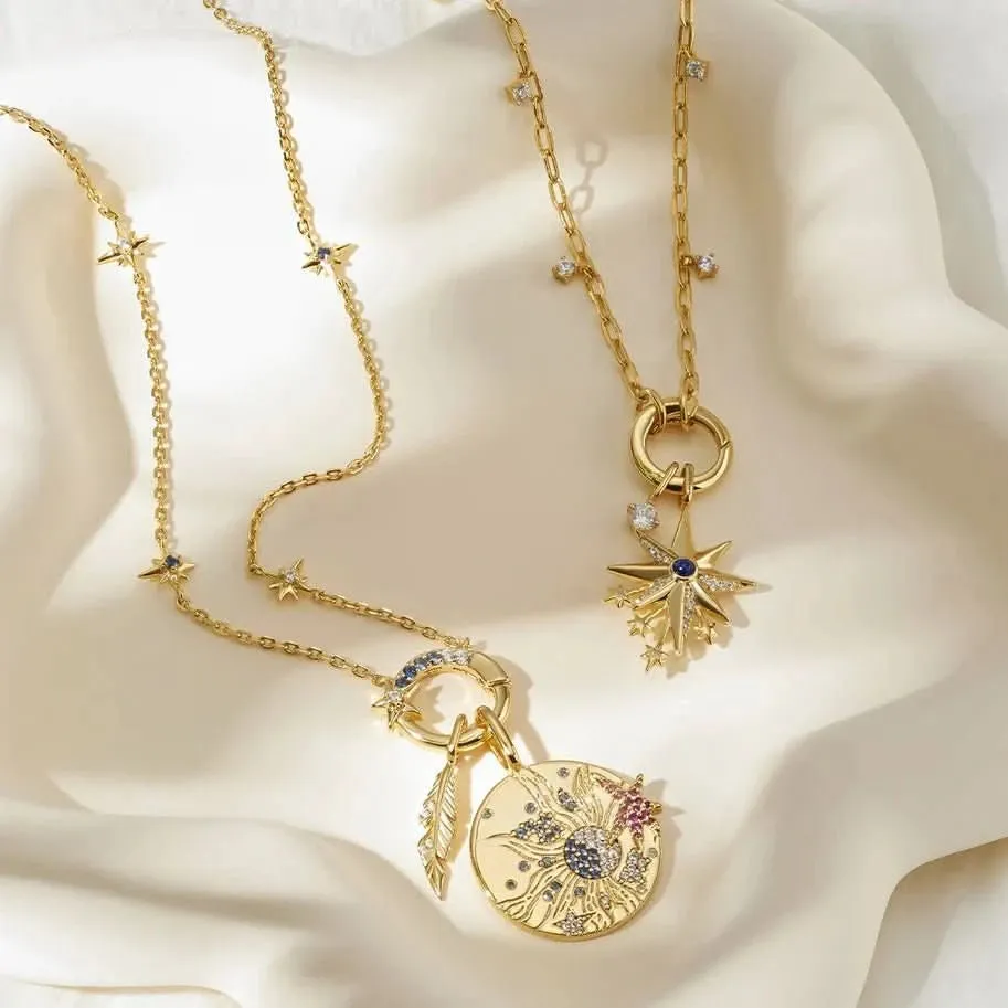 Ania Haie Collier Charme Étoile Dorée avec Chaîne Connecteur N052-04G Bijoux Ania Haie