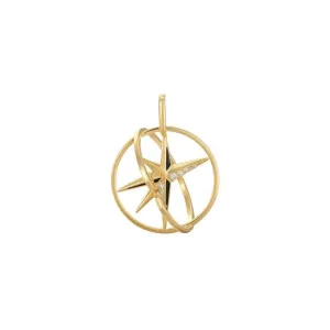 Charme Étoile Dorée Cercle Ania Haie NC048-36G Bijoux Ania Haie