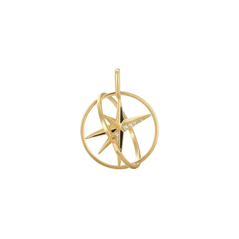 Charme Étoile Dorée Cercle Ania Haie NC048-36G Bijoux Ania Haie