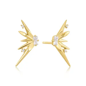 Boucles d'oreilles à clous à pointes en or énoncé Ania Haie E053-05G Bijoux Ania Haie
