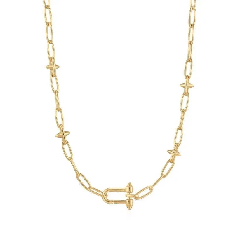 Collier chaîne avec breloque clou or Ania Haie N048-06G Bijoux Ania Haie
