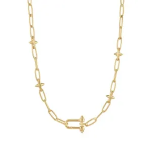 Collier chaîne avec breloque clou or Ania Haie N048-06G Bijoux Ania Haie