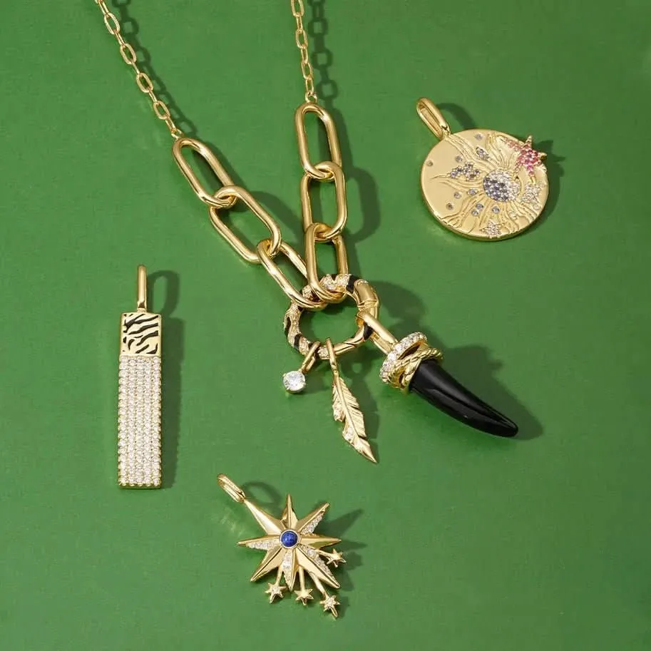 Ania Haie Collier Charme Chaîne Tigre Or Connecteur N052-03G Bijoux Ania Haie