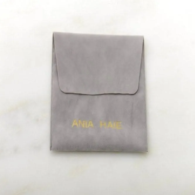 Ania Haie Boucles d'oreilles à clous Triangle Doré Noir/Blanc avec Zircon Cubique E059-07G Bijoux Ania Haie