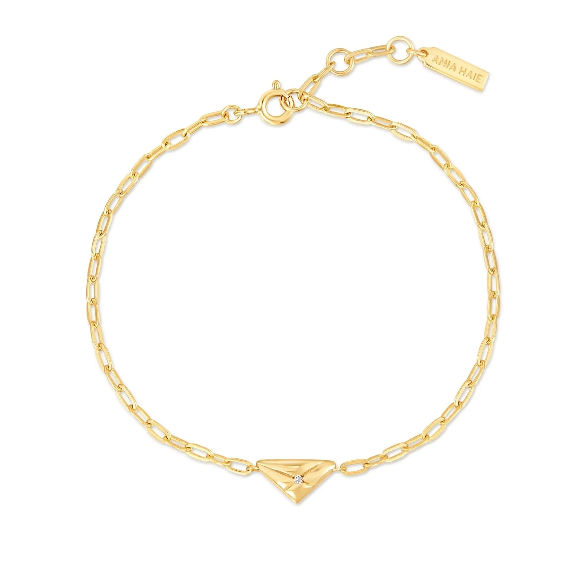 Bracelet Baiser Triangle Doré Ania Haie B059-01G Bijoux Ania Haie