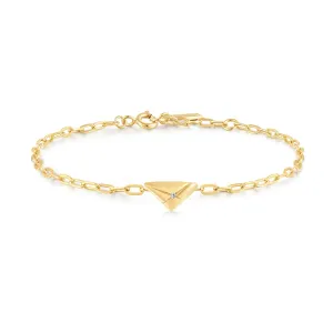 Bracelet Baiser Triangle Doré Ania Haie B059-01G Bijoux Ania Haie