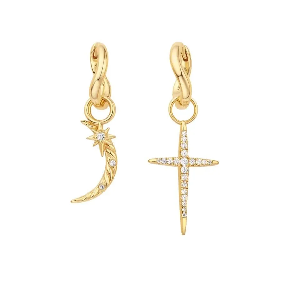 Boucles d'oreilles Huggie à torsade dorée Ania Haie E048-03G Bijoux Ania Haie