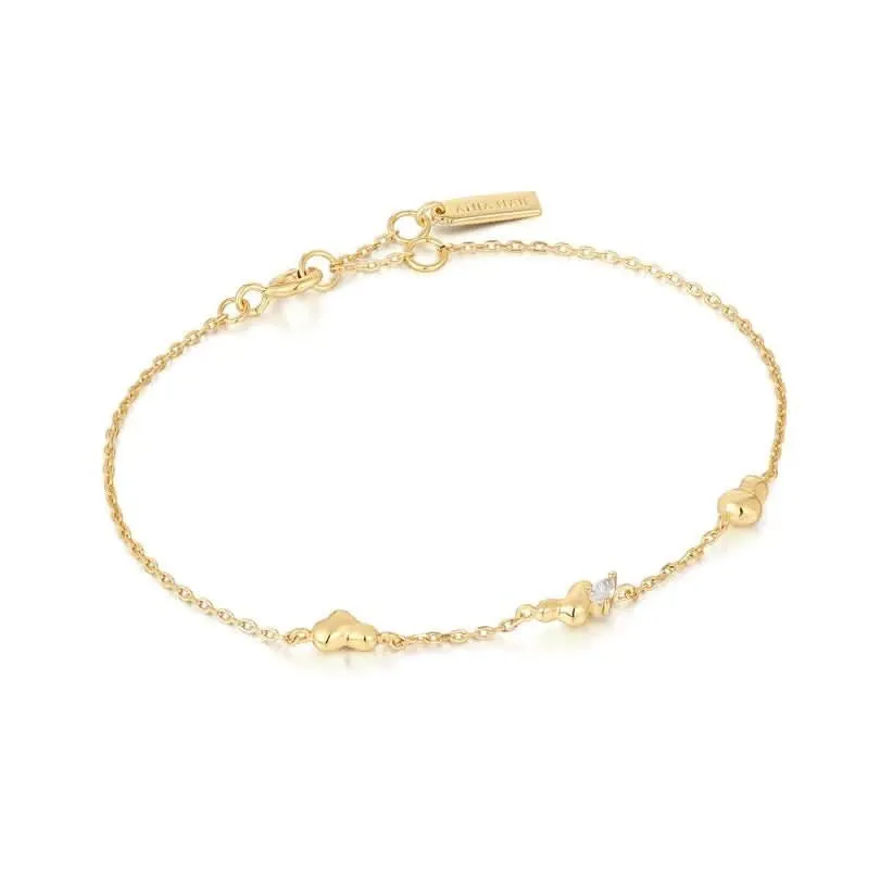 Bracelet Chaîne Vague Torsadée Or Ania Haie B050-01G Bijoux Ania Haie