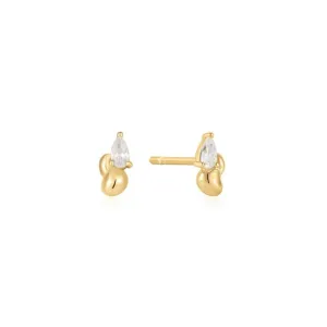Boucles d'oreilles à clous Vague torsadée or Ania Haie E050-02G Bijoux Ania Haie