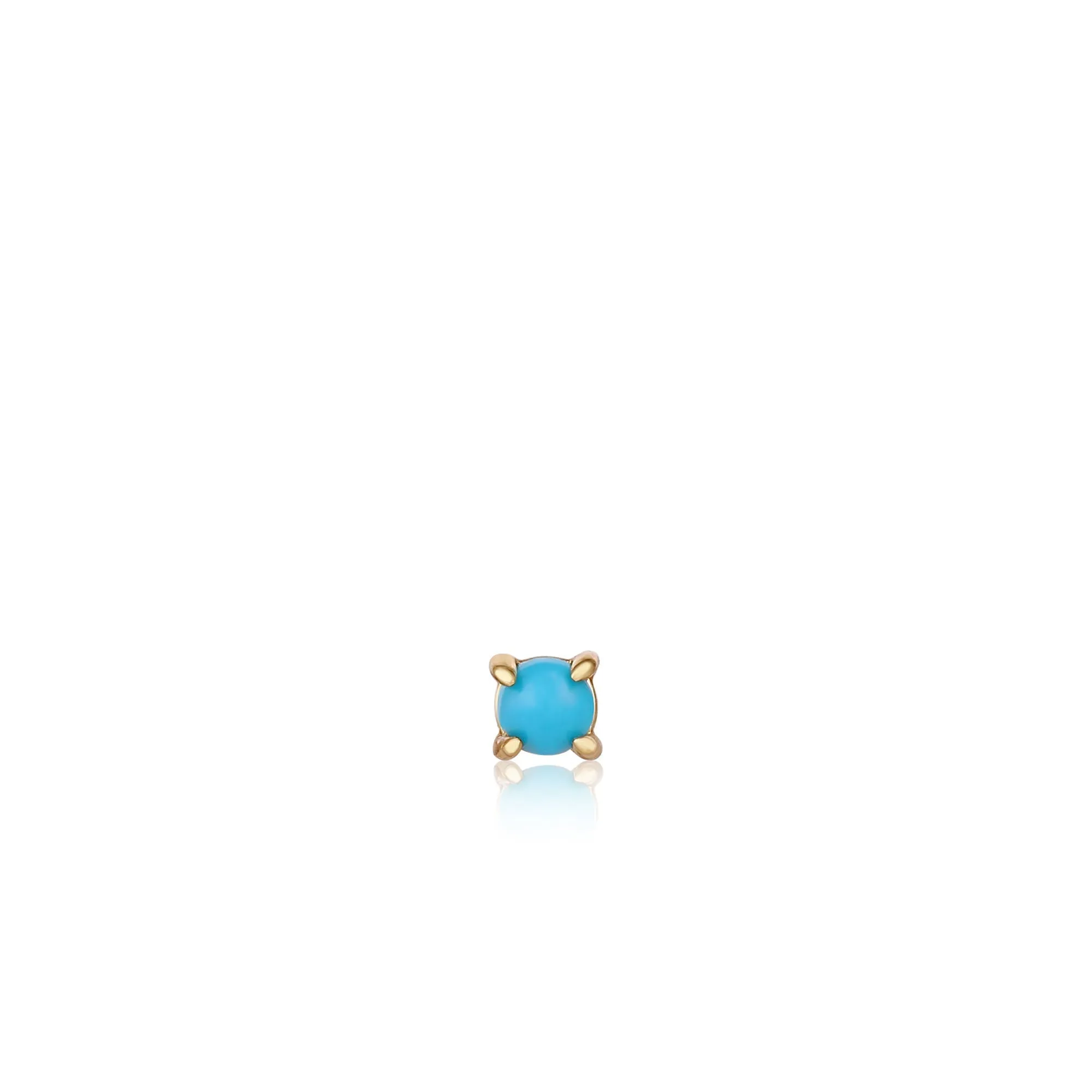 Ania Haie Jewellery Édition Oreilles - Barbell à Cabochon Turquoise pour une seule oreille - 2 couleurs