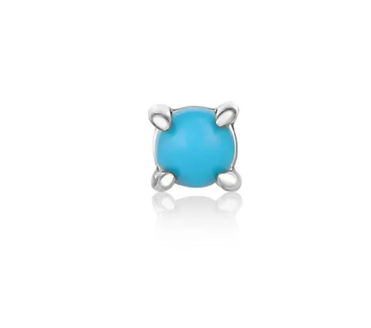 Ania Haie Jewellery Édition Oreilles - Barbell à Cabochon Turquoise pour une seule oreille - 2 couleurs