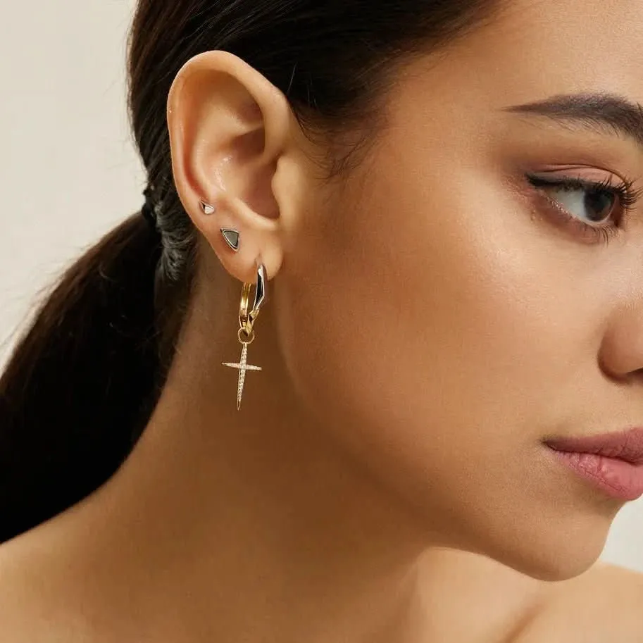 Boucles d'oreilles à clous Ania Haie Silver Arrow E049-03H Bijoux Ania Haie