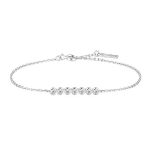 Bracelet Ania Haie en argent avec sertissage B058-02H Bijoux Ania Haie