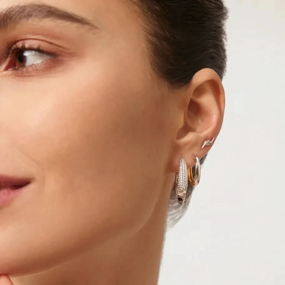 Boucles d'oreilles à clous doubles pointes argentées Ania Haie E051-02H Bijoux Ania Haie