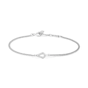 Bracelet en zirconium cubique géométrique argenté Ania Haie B059-02H Bijoux Ania Haie