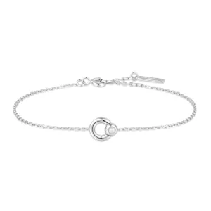 Bracelet Ania Haie en perles d'eau douce avec anneaux argentés B058-03H Bijoux Ania Haie